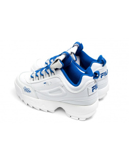Женские кроссовки Fila Disruptor 2 x Holypop белые с голубым