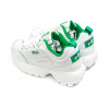 Купить Женские кроссовки Fila Disruptor II белые с зеленым