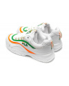 Купить Женские кроссовки Fila Ray белые с зеленым и оранжевым