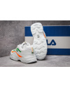 Купить Женские кроссовки Fila Ray белые с зеленым и оранжевым