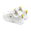 Женские кроссовки Fila Ray белые с желтым