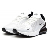 Женские кроссовки Nike Air Max 270 белые с черным