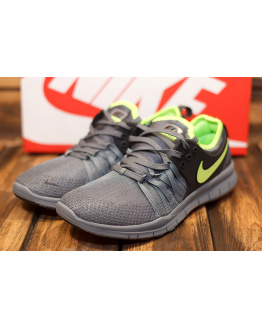 Женские кроссовки Nike Training 5.0 серые с зеленым
