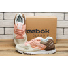 Купить Женские кроссовки Reebok Classic Leather GL6000 бежевые с коричневым и розовым