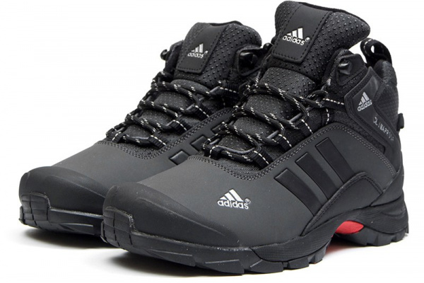 Мужские ботинки на меху Adidas Climaproof High темно-серые