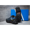 Мужские ботинки на меху Adidas Terrex Swift R GTX Mid голубые с черным