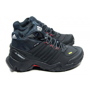 Мужские ботинки на меху Adidas Terrex Swift R Mid GTX темно-синие