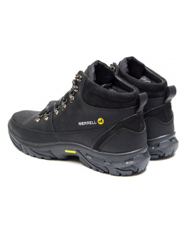 Мужские ботинки на меху Merrell черные