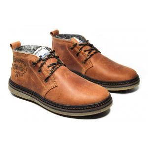 Мужские ботинки на меху Montana коричневые