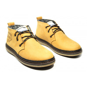 Мужские ботинки на меху Montana светло-коричневые