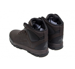 Мужские ботинки на меху Nike ACG Air Nevist коричневые