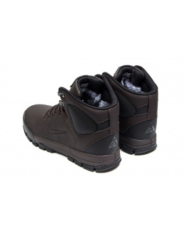 Мужские ботинки на меху Nike ACG Air Nevist коричневые