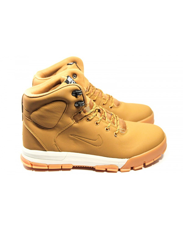 Мужские ботинки на меху Nike ACG Air Nevist светло-коричневые