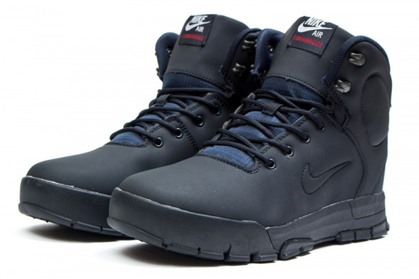 Мужские ботинки на меху Nike ACG Air Nevist темно-синие