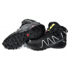 Купить Мужские ботинки на меху Salomon SpeedCross 3 High черные с белым