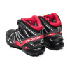 Мужские ботинки на меху Salomon SpeedCross 3 High черные с красным