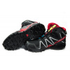 Купить Мужские ботинки на меху Salomon SpeedCross 3 High черные с красным
