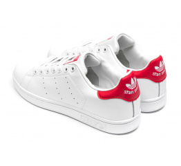 Купить Мужские кроссовки Adidas Stan Smith белые с красным в Украине