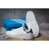 Мужские кроссовки Adidas Stan Smith белые с синим