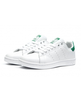 Женские кроссовки Adidas Stan Smith white-green