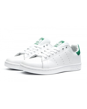 Женские кроссовки Adidas Stan Smith white-green