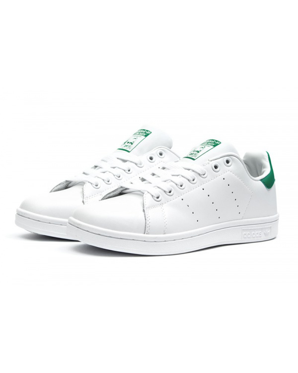 Женские кроссовки Adidas Stan Smith white-green