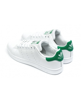 Женские кроссовки Adidas Stan Smith white-green