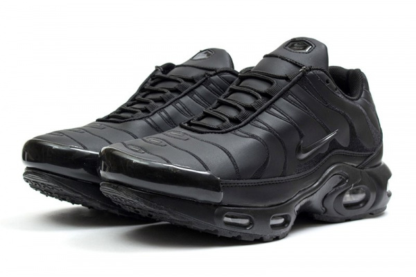 Мужские кроссовки на меху Nike TN Air Max Plus черные