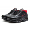 Мужские кроссовки на меху Nike TN Air Max Plus черные с красным