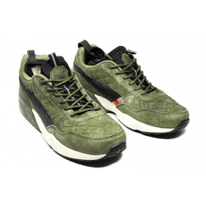 Мужские кроссовки на меху Puma R698 x Ronnie Fieg x Highsnobiety хаки