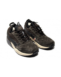 Мужские кроссовки на меху Puma R698 x Ronnie Fieg x Highsnobiety коричневые