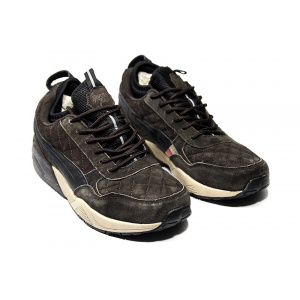 Мужские кроссовки на меху Puma R698 x Ronnie Fieg x Highsnobiety коричневые