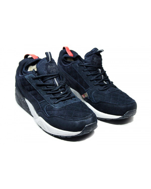 Чоловічі кросівки зимові Puma R698 x Ronnie Fieg x Highsnobiety темно-сині