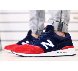 Мужские кроссовки New Balance 997 темно-синие с красным