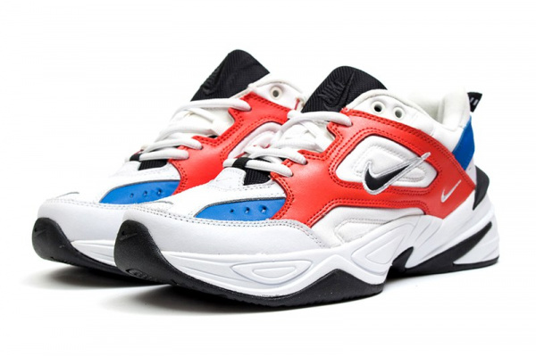 Мужские кроссовки Nike M2K Tekno белые с синим