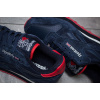 Мужские кроссовки Reebok Classic Leather темно-синие с красным