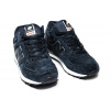 Купить Мужские высокие кроссовки на меху New Balance HM574 Mid-Cut темно-синие