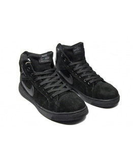 Мужские высокие кроссовки на меху Nike Air Jordan Sky High черные