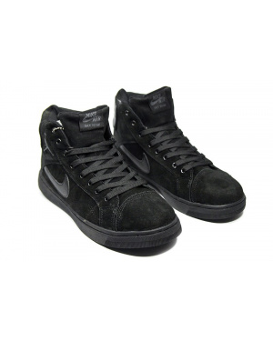 Чоловічі високі кросівки зимові Nike Air Jordan Sky High чорні