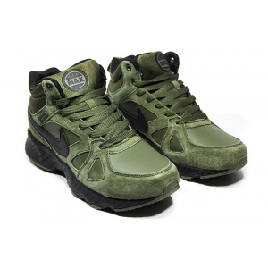 Чоловічі високі кросівки зимові Nike Air Max хаки