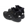 Мужские высокие кроссовки на меху Nike Huarache х Acronym City Mid черные с белым