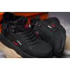 Купить Мужские высокие кроссовки на меху Nike Huarache х Acronym City Mid черные с красным