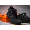 Мужские высокие кроссовки на меху Nike Huarache х Acronym City Mid черные с красным