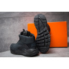 Мужские высокие кроссовки на меху Nike Huarache High Top черно-серые