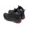 Мужские высокие кроссовки на меху Nike Huarache High Top черные с красным
