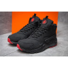 Купить Мужские высокие кроссовки на меху Nike Huarache High Top черные с красным