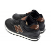 Купить Мужские высокие кроссовки New Balance 574 Mid-Cut черные с коричневым