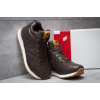 Купить Мужские высокие кроссовки на меху New Balance 574 Mid-Cut Fur коричневые