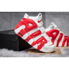 Мужские высокие кроссовки Nike Air More Uptempo '96 белые с красным
