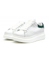 Жіночі кросівки Alexander McQueen Oversized Sole Low Sneaker білі з зеленим